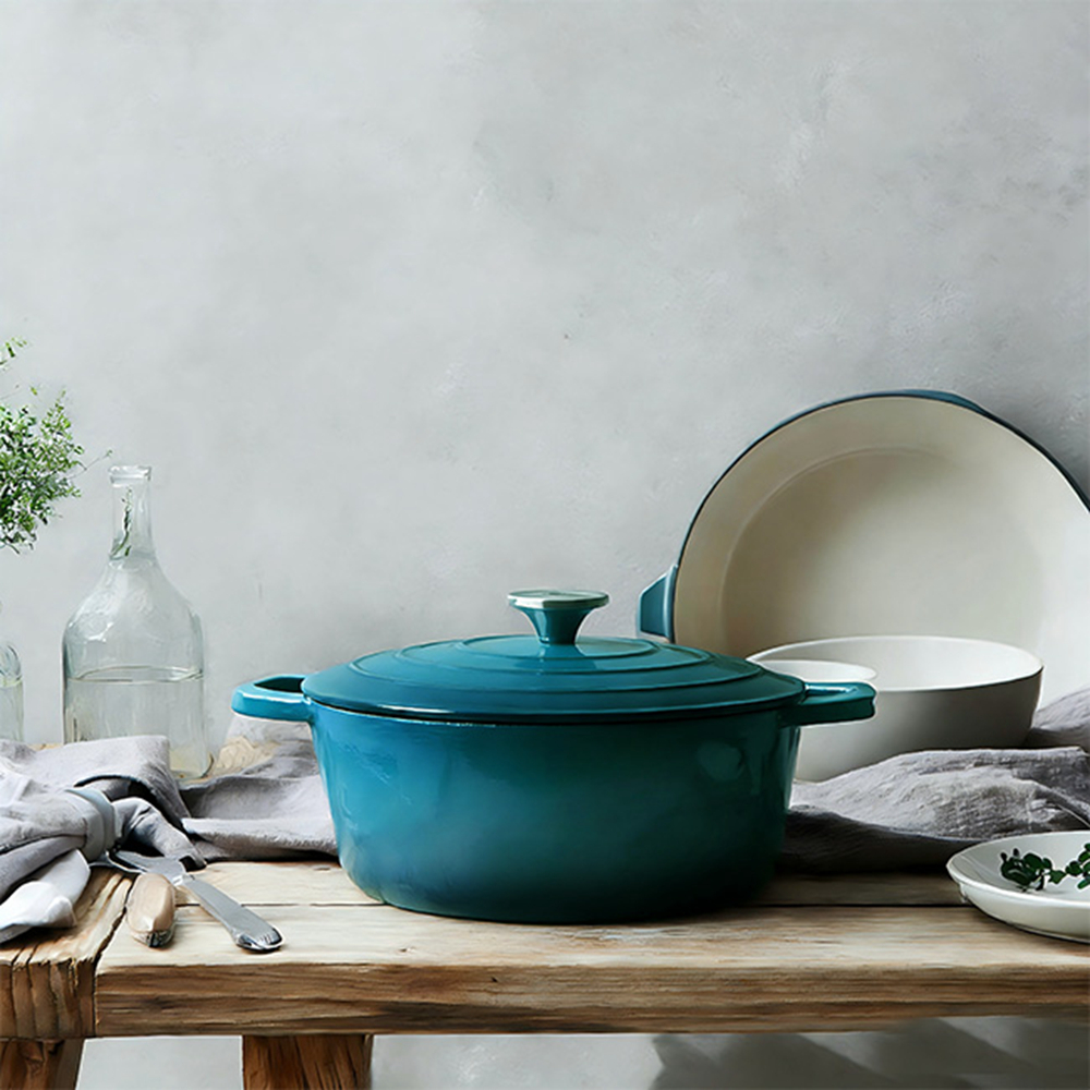 Cocotte en fonte &eacute;maill&eacute;e