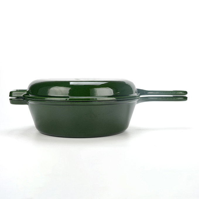 Cocotte &eacute;maill&eacute;e 2 usages 26 cm