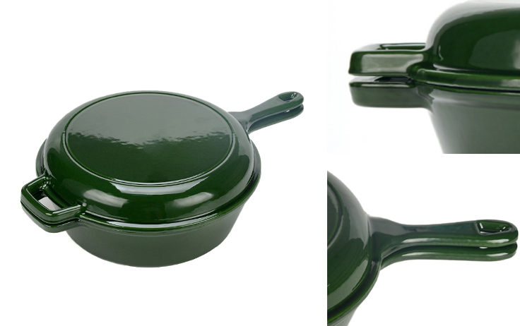 Cocotte &eacute;maill&eacute;e 2 usages 26 cm