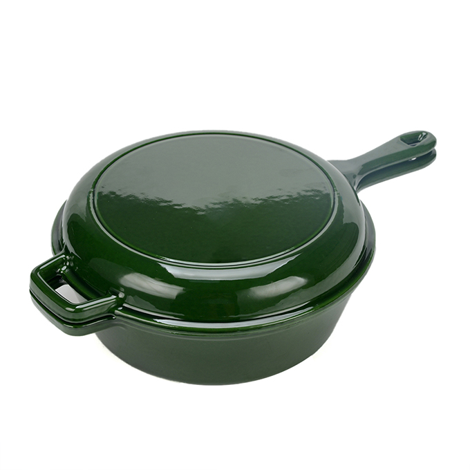 Cocotte &eacute;maill&eacute;e 2 usages 26 cm
