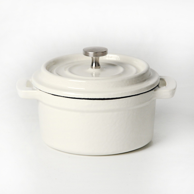 Mini cocotte en fonte &eacute;maill&eacute;e