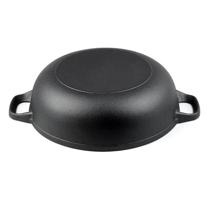 Cocotte en fonte pr&eacute;-assaisonn&eacute;e de 31 cm