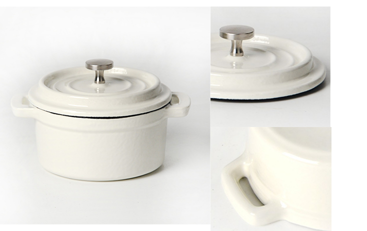 Mini cocotte en fonte &eacute;maill&eacute;e