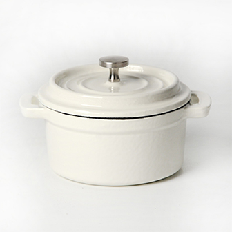 Mini cocotte en fonte &eacute;maill&eacute;e