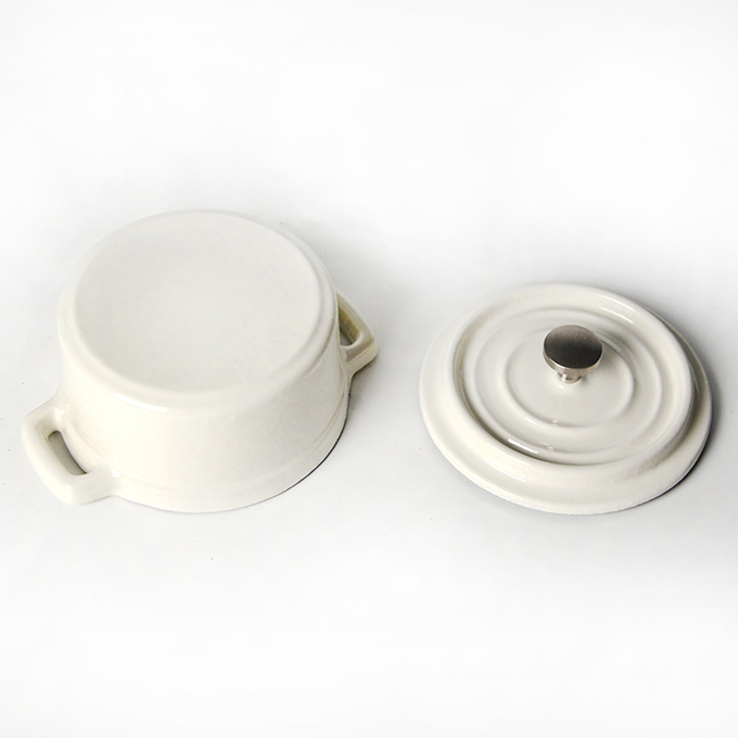 Mini cocotte en fonte &eacute;maill&eacute;e