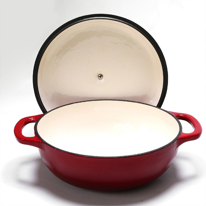 Four hollandais rouge peu profond de 31&nbsp;cm