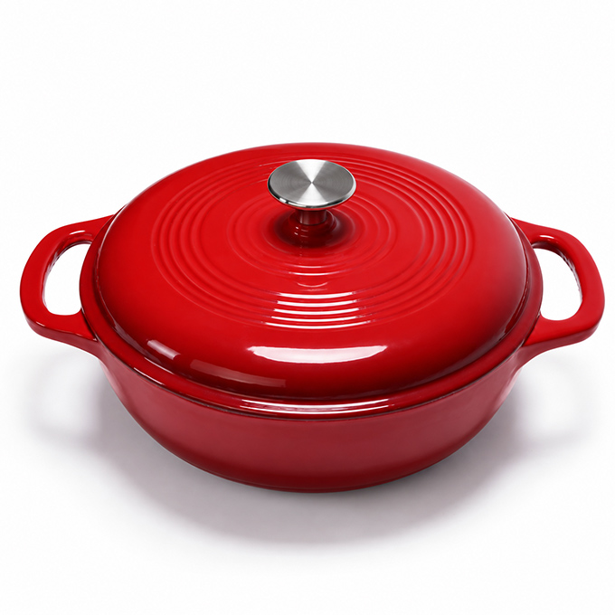 Four hollandais rouge peu profond de 31&nbsp;cm