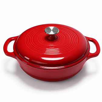 Four hollandais rouge peu profond de 31&nbsp;cm