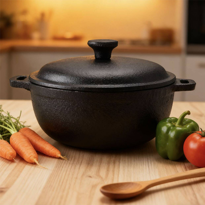 Mini cocotte hollandaise en fonte de 10&nbsp;cm