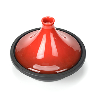 Pot &agrave; tajine en fonte &eacute;maill&eacute;e