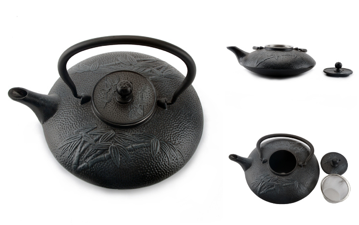 Th&eacute;i&egrave;re en fonte ZY0,8L avec motif bambou