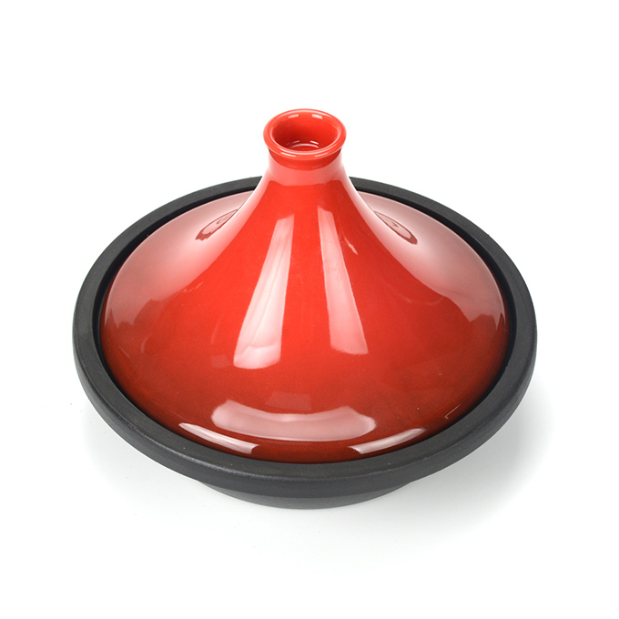 Pot &agrave; tajine en fonte &eacute;maill&eacute;e