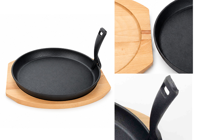 Po&ecirc;le &agrave; fajita en fonte