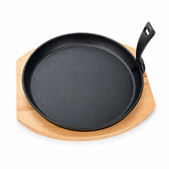 Po&ecirc;le &agrave; fajita en fonte