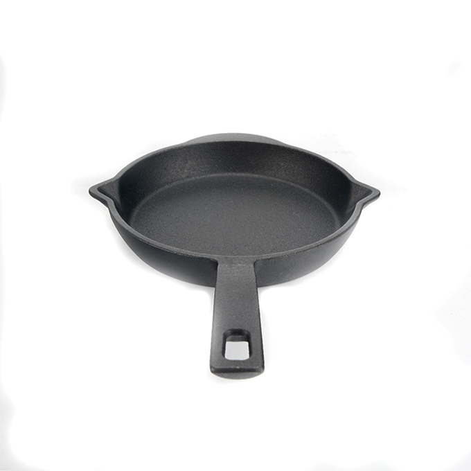 Mini po&ecirc;le &agrave; frire en fonte avec double bec verseur
