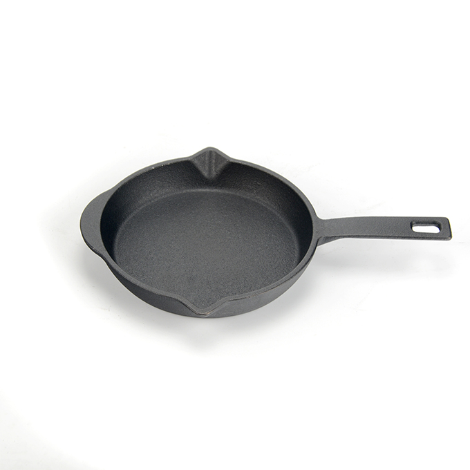 Mini po&ecirc;le &agrave; frire en fonte avec double bec verseur