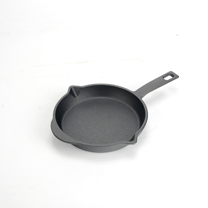 Mini po&ecirc;le &agrave; frire en fonte avec double bec verseur