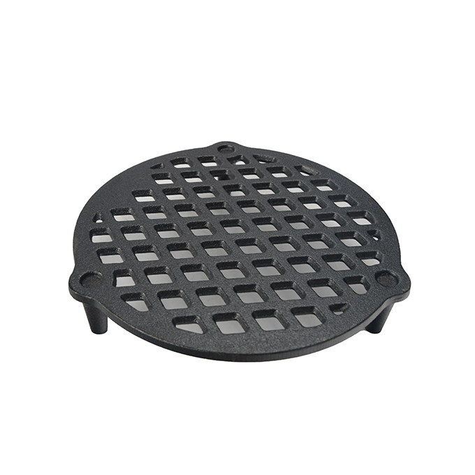 Grille de barbecue en fonte avec pieds